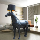 High quality nordic industrial custom e27 bulb metal Hourse tall standing floor lamp(WH-VFL-14)
