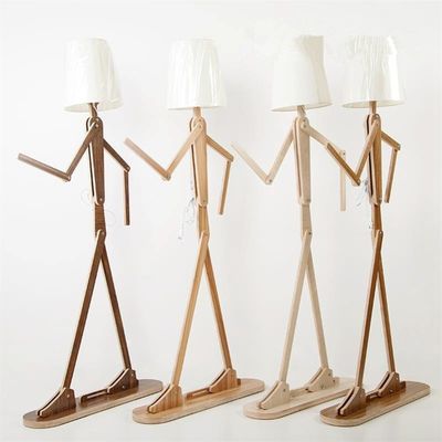 Nordic Wood Fabric Stand Light For Living Room Bedroom Study Art Deco Living room floor lamp(WH-WFL-07)