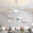 Remote Control Ceiling Fan Light Nordic Modern Dinning Room Bedroom Living Room Restaurant Solid Wood LED Fan Lamp(WH-CL