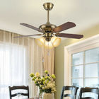 Remote Control Fan Light Glass Lampshade Modern Dinning Room Bedroom Wooden fan with light(WH-CLL-08)