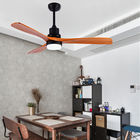 Vintage Wood Ceiling Fan Remote Control Fans With Lights lamp Industrial Decor AC 220v ceiling  fan light(WH-CLL-13）