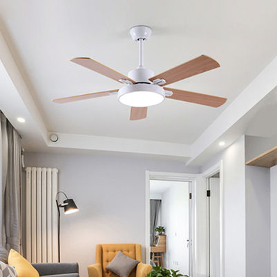 52 Inch Ceiling Fans 5 Blades Inverter wooden retro remote control creative wood ceiling fan Light(WH-CLL-20)