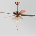 Nordic ceiling fan 5 leaves light living room dining room modern minimalist remote control ceiling fan Lamp(WH-CLL-24)