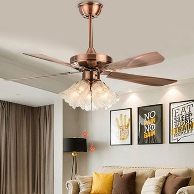 Nordic ceiling fan 5 leaves light living room dining room modern minimalist remote control ceiling fan Lamp(WH-CLL-24)