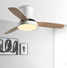 Wood Ceiling Fan with Light LED Modern Kitchen/ Restaurant/Bedroom Nordic smart ceiling fan Light(WH-CLL-31)
