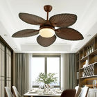 52 Inch Vintage Palm Ceilings Fan with LED Lights and Remote Control  Color ceiling fan  light remote(WH-CLL-35)