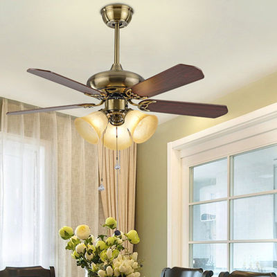 Ceiling Fan Lights Remote Control Glass Lampshade Modern Dinning Room Bedroom modern ceiling fan Light(WH-CLL-23)