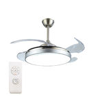 Ceiling fan lamp remote control dimming modern invisible acrylic leaf ceiling fan lamp(WH-VLL-05)