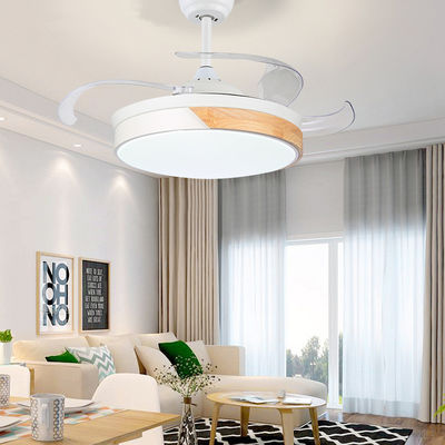 Macaron 42 inch led ceiling fan with light remote control Fans lamp bedroom home restaurant chandelier fan（WH-VLL-09)