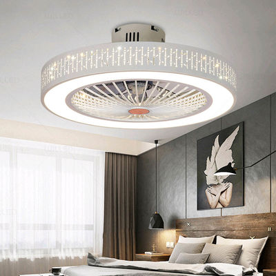 Modern Style Ceiling Fan with APP and Controller Fashion Round Indoor Outdoor ceiling fan led(WH-VLL-12)