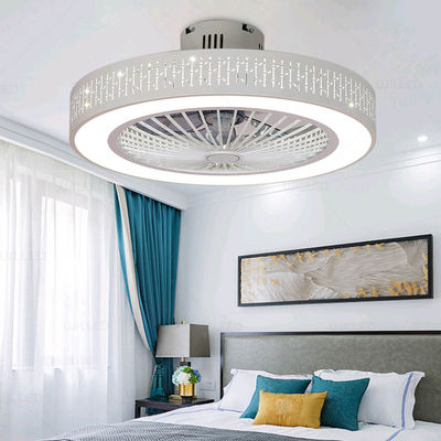 Modern Style Ceiling Fan with APP and Controller Fashion Round Indoor Outdoor ceiling fan led(WH-VLL-12)