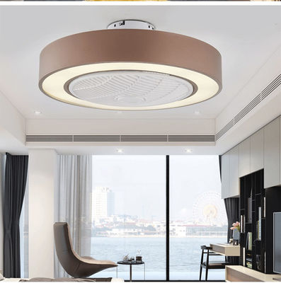 Macaron Ceiling fan lamp Intelligent remote control AC motor restaurant celling fan with light(WH-VLL-18）