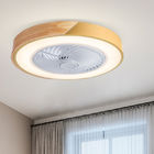 Modern minimalist fan light invisible led ceiling light wrought iron macarons ceiling fan light(WH-VLL-25)