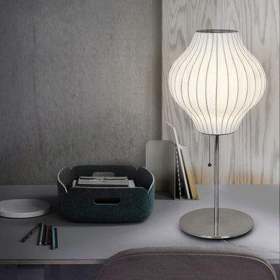 Nordic Modern Floor Lamp Silk Fabric Lampshade Aesthetic Floor lights Nelson Cigar Lotus Floor Lamp(WH-MFL-136)