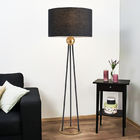 American Retro Floor Lamp For Living Room Black Fabric Shade Nordic Villa Hotel Hadley Floor Lamp(WH-MFL-147)