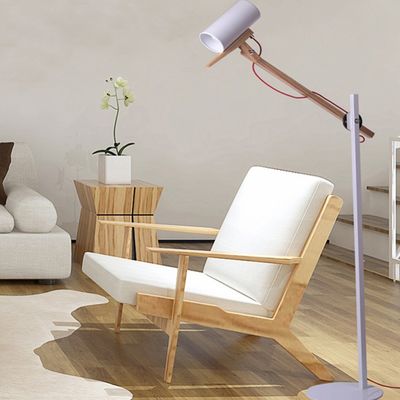 Modern Wooden Table Lamp Adjustable Wood Desk Accent Lamp Scantling Floor Lamp(WH-MFL-156)