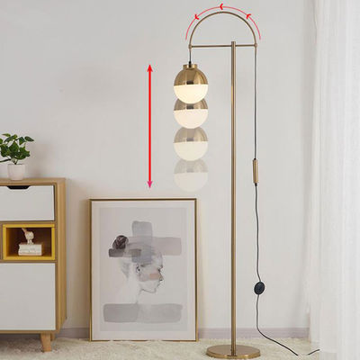 Adjustable Gold Home Decor Floor Stand Lights For Living Room Marie Adjustable Floor Lamp（WH-MFL-168)