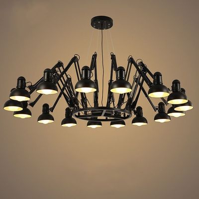 Black White Vintage Pendant Lights Industrial Light Spider Light Suspension Dear Ingo Chandelier（WH-MI-85)