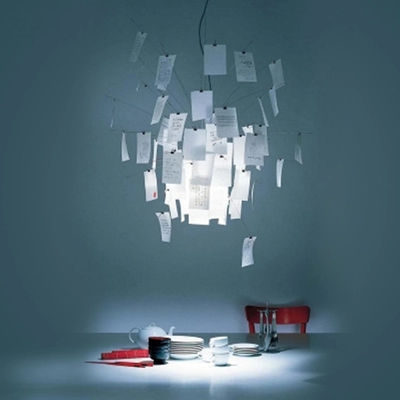 Creative Led Pendant Lamp Ingo Zettel'z 6 Pendant Paper Chandelier Light(WH-MI-97)