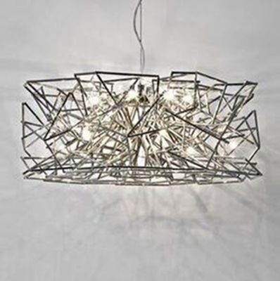 living room dining room  Custom personality creative geometric Chandelier Etoile Large Suspension Light(WH-MI-102)