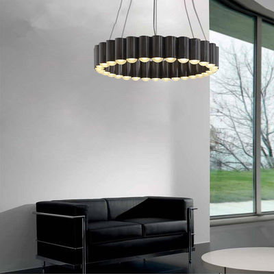 Postmodern Luxury LED Chandelier Round Water Pipe ndustrial Carousel LED Chandelier(WH-MI-104)