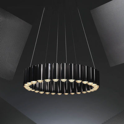 Postmodern Luxury LED Chandelier Round Water Pipe ndustrial Carousel LED Chandelier(WH-MI-104)