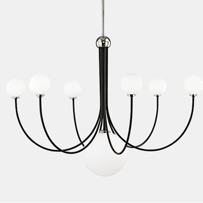 Nordic medieval elbow chandeliers lights bedroom living room White LED Chandelier（WH-MI-105)
