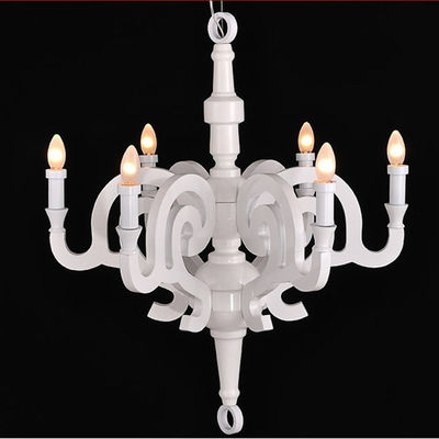 White Chandelier Postmodern indoor lighting candle chandelier Paper Chandelier L Patchwork（WH-MI-109)