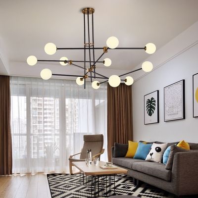 Led glass ball pendant lights lustre suspension Studio Suspension sputnik Bullarum chandelier(WH-MI-113)