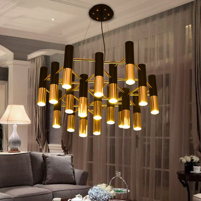 Postmodern living room chandelier cylinder combination Ike Round Vintage Loft Chandelier（WH-MI-123)