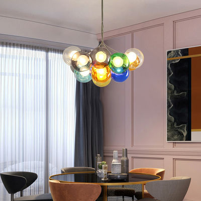 Nordic Clear Glass Ball Chandelier Restaurant Living Room Kid Room Chandelier 28.61 Round Pendant Chandelier（WH-MI-129)