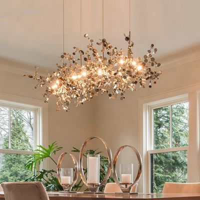 Nordic Creative LED Chandelier Gold/Chrome Bedroom Restaurant Terzani Argent Chandelier(WH-MI-148)