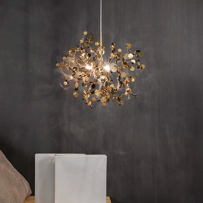 Nordic Creative LED Chandelier Gold/Chrome Bedroom Restaurant Terzani Argent Chandelier(WH-MI-148)