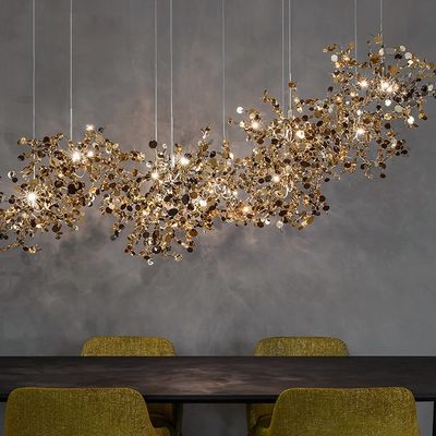Nordic Creative LED Chandelier Gold/Chrome Bedroom Restaurant Terzani Argent Chandelier(WH-MI-148)