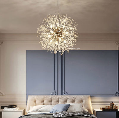 Modern Crystal Dandelion Chandelier Lighting Pendant Lamp Chiffon Chandelier(WH-MI-153)