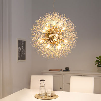 Modern Crystal Dandelion Chandelier Lighting Pendant Lamp Chiffon Chandelier(WH-MI-153)