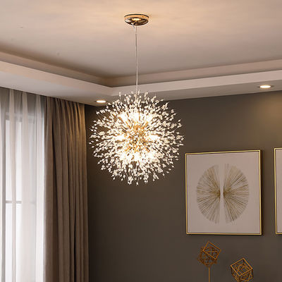 Modern Crystal Dandelion Chandelier Lighting Pendant Lamp Chiffon Chandelier(WH-MI-153)