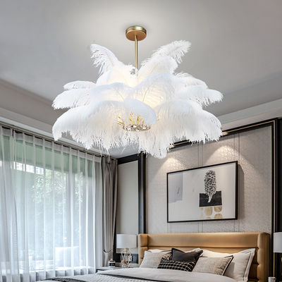 Nordic bedroom Josephine feather chandelier modern lighting art decor chandelier(WH-MI-154)