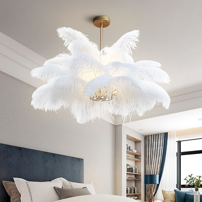 Nordic bedroom Josephine feather chandelier modern lighting art decor chandelier(WH-MI-154)
