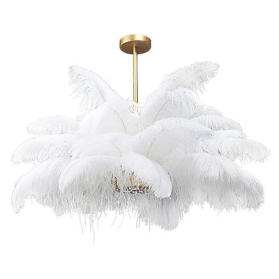 Nordic bedroom Josephine feather chandelier modern lighting art decor chandelier(WH-MI-154)