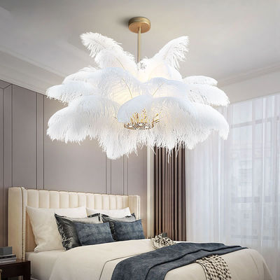 Nordic bedroom Josephine feather chandelier modern lighting art decor chandelier(WH-MI-154)