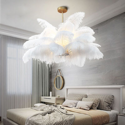 Nordic bedroom Josephine feather chandelier modern lighting art decor chandelier(WH-MI-154)