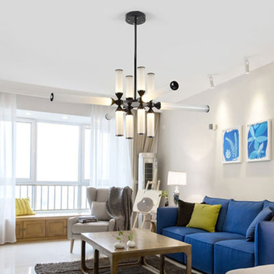 Modern Glass Tube Suspension lamp Living room Dining room scandinavian Castle Chandelier(WH-MI-160)