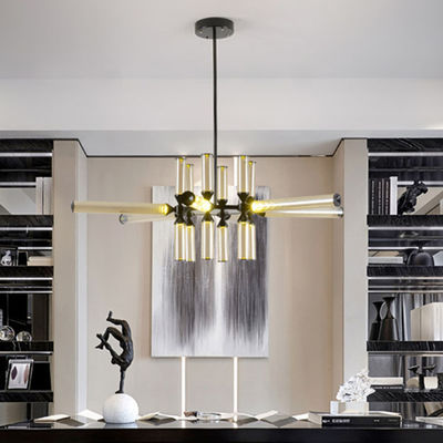 Modern Glass Tube Suspension lamp Living room Dining room scandinavian Castle Chandelier(WH-MI-160)