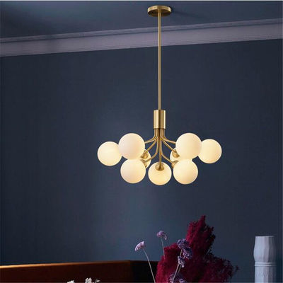 Copper Living Room Kitchen Gold Glass Ball globe chandelier Apiales Chandelier(WH-MI-162)