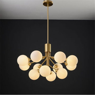 Copper Living Room Kitchen Gold Glass Ball globe chandelier Apiales Chandelier(WH-MI-162)