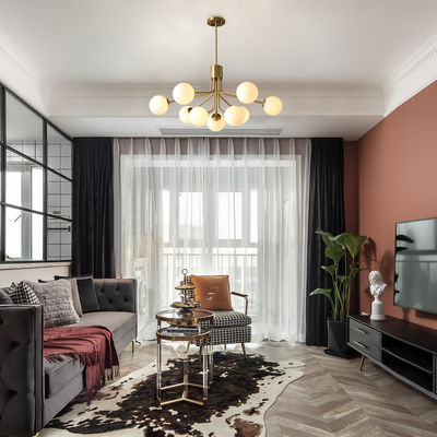 Copper Living Room Kitchen Gold Glass Ball globe chandelier Apiales Chandelier(WH-MI-162)