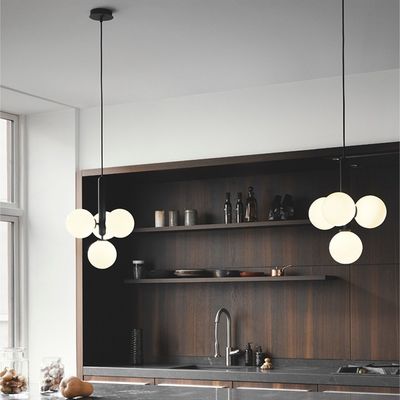 E27 Modern Nordic Simple Chandelier Creative Glass Ball Designer Miira Chandelier(WH-MI-164)