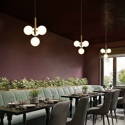 E27 Modern Nordic Simple Chandelier Creative Glass Ball Designer Miira Chandelier(WH-MI-164)