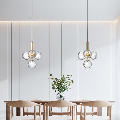 E27 Modern Nordic Simple Chandelier Creative Glass Ball Designer Miira Chandelier(WH-MI-164)
